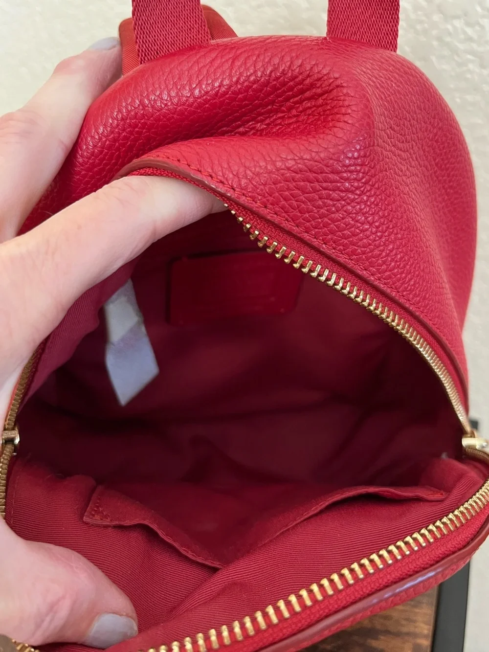Coach F38263 Mini Charlie Backpack bright red - Picture 12 of 14